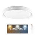Himmennettävä kylpyhuoneen LED-kattovalaisin ELIZA LED/72W/230V halkaisija 48,5 cm 3000-6000K IP44 + kauko-ohjaus