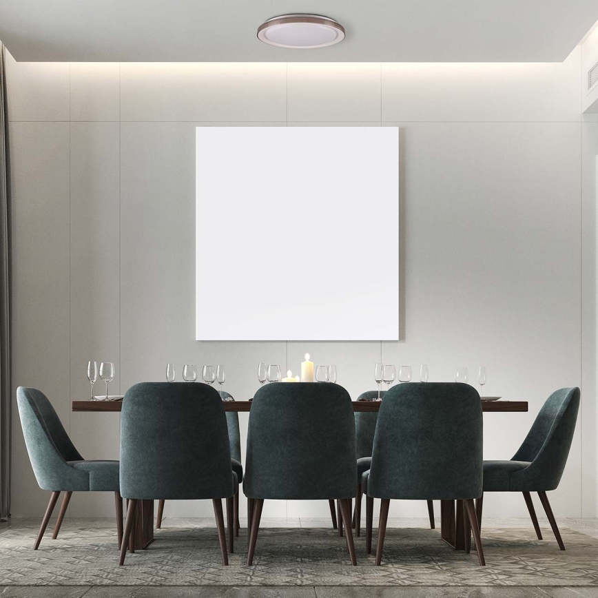 Himmennettävä kylpyhuoneen LED-kattovalaisin GRAŻYNA LED/48W/230V 3000-6000K halkaisija 41 cm IP44 harmaa + kauko-ohjaus