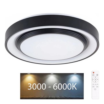 Himmennettävä kylpyhuoneen LED-kattovalaisin ZYGMUNT LED/72W/230V halkaisija 48,5 cm 3000-6000K IP44 + kauko-ohjaus