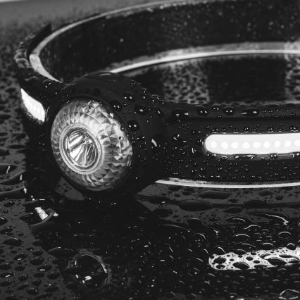 Himmennettävä ladattava LED-otsalamppu punaisella valolla, 5V, IPX4, 550 lm, 600 mAh