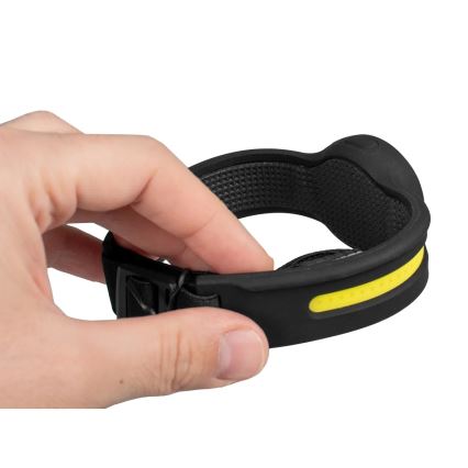 Himmennettävä ladattava LED-otsalamppu punaisella valolla, 5V, IPX4, 550 lm, 600 mAh