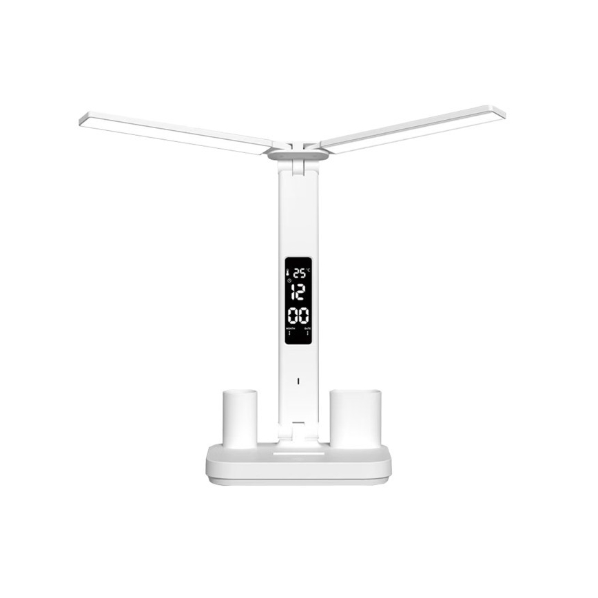 LED-himennettävä ladattava pöytälamppu NOBLITE P LED/5W/5V 3000/4000/6000K 2200 mAh valkoinen