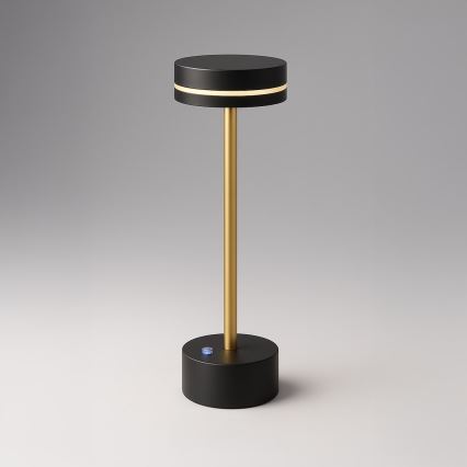 Himmennettävä ladattava LED-pöytävalaisin SAM LED/5W/5V 3600 mAh musta/kultainen