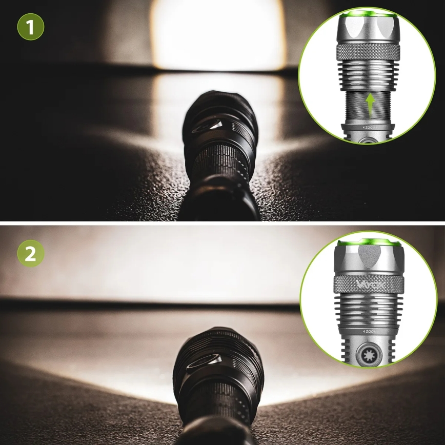 Himmennettävä ladattava LED-taskulamppu powerbank-toiminnolla LED/30W/5V IPX7 3000 lm 4000 mAh