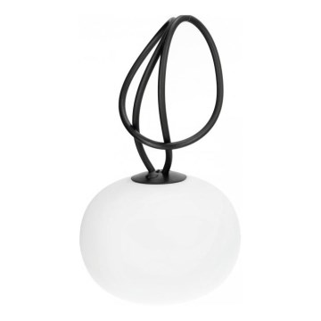Himmennettävä ladattava LED-ulkovalaisin VENEZIA LED/1,5W/5V 2500K IP54 2600 mAh musta