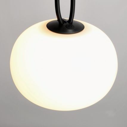 Himmennettävä ladattava LED-ulkovalaisin VENEZIA LED/1,5W/5V 2500K IP54 2600 mAh musta