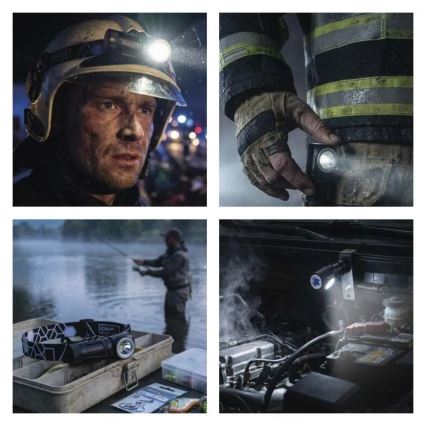 Himmennettävä ladattava otsalamppu LED/800 mAh 3,7V