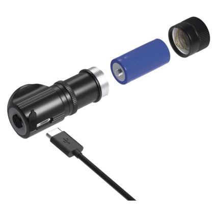 Himmennettävä ladattava otsalamppu LED/800 mAh 3,7V
