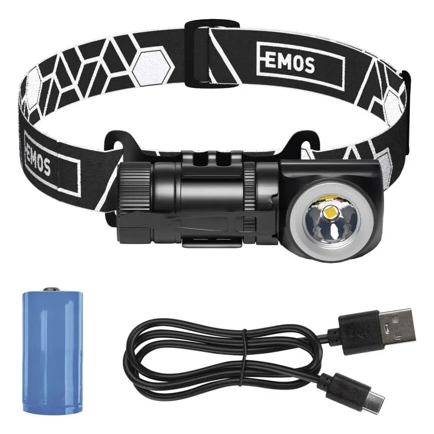 Himmennettävä ladattava otsalamppu LED/800 mAh 3,7V