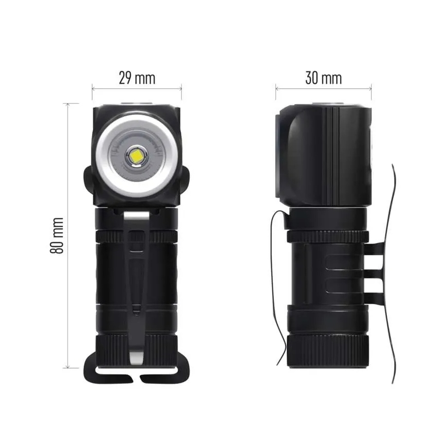 Himmennettävä ladattava otsalamppu LED/800 mAh 3,7V