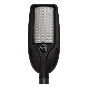 Himmennettävä LED-aurinkokatuvalaisin VENICE, anturilla, LED/50W/3,2V 4000 mAh IP65, musta + kaukosäädin