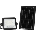Himmennettävä LED-aurinkovalonheitin LED/50W/3,2V 2000-8000K IP65 3800 mAh musta + kauko-ohjain