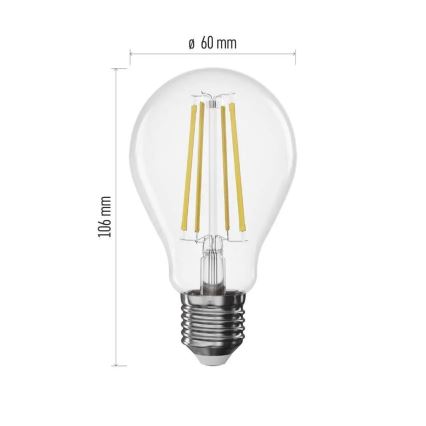 Himmennettävä LED-filamenttilamppu A60 E27/7,5W/230V 4000K