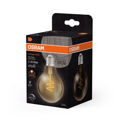 Himmennettävä LED-filamenttilamppu E27/4,9W/230V 2200K CRI 90 - Osram