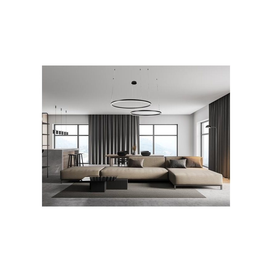 Himmennettävä LED-kattokruunu johdossa LED/100W/230V 3000-6500K halkaisija 80 cm + kauko-ohjaus