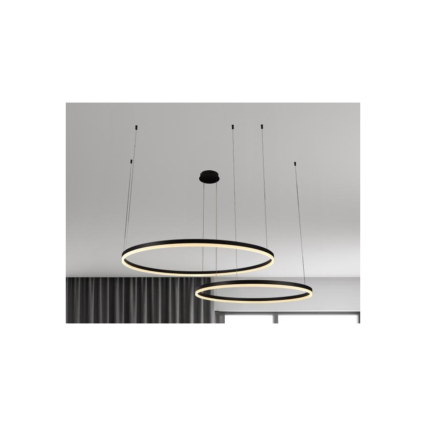 Himmennettävä LED-kattokruunu johdossa LED/100W/230V 3000-6500K halkaisija 80 cm + kauko-ohjaus