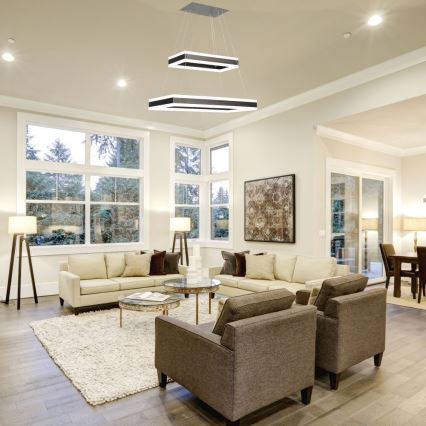 Himmennettävä LED-kattokruunu johdossa LED/113W/230V 3000K ruskea