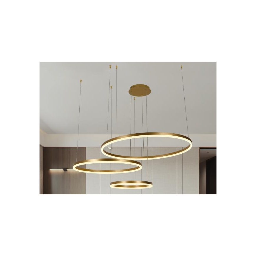 Himmennettävä LED-kattokruunu johdossa LED/125W/230V 3000-6500K halkaisija 80 cm + kauko-ohjaus