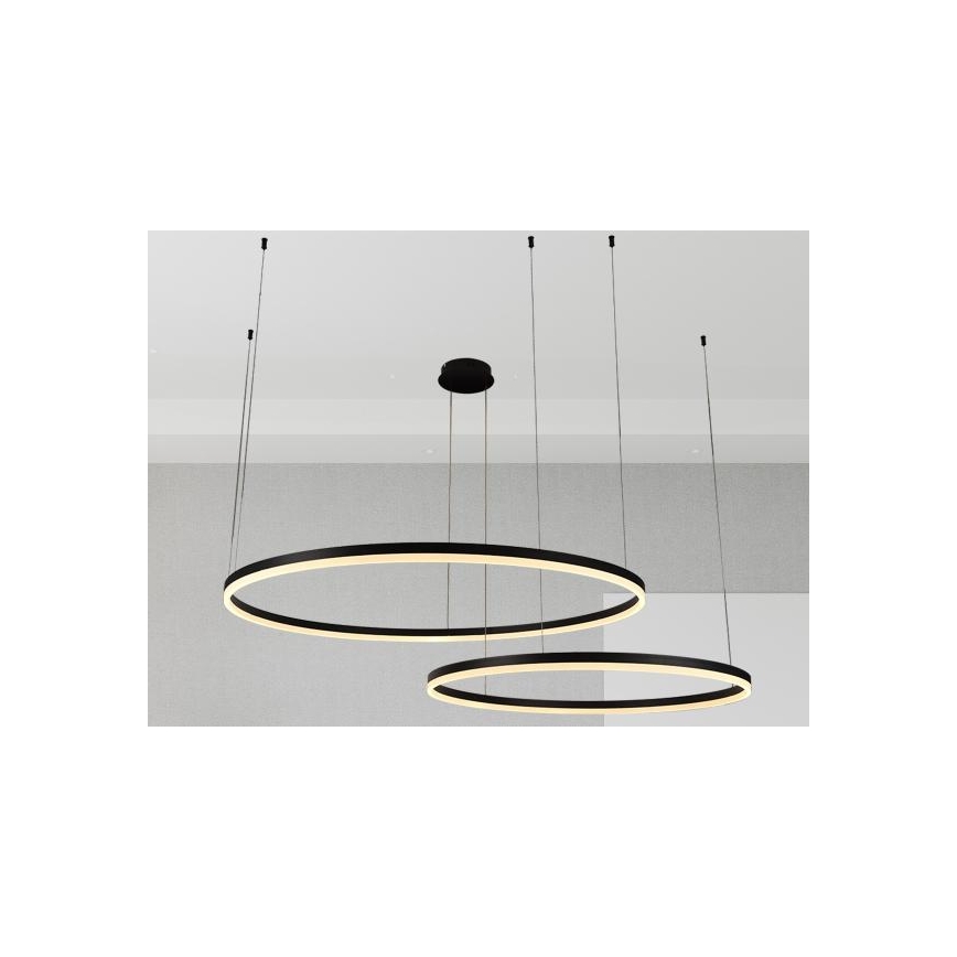 Himmennettävä LED-kattokruunu johdossa LED/128W/230V 3000-6500K halkaisija 100 cm + kauko-ohjaus