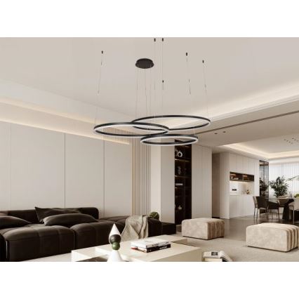 Himmennettävä LED-kattokruunu johdossa LED/170W/230V 3000-6500K halkaisija 100 cm + kauko-ohjaus