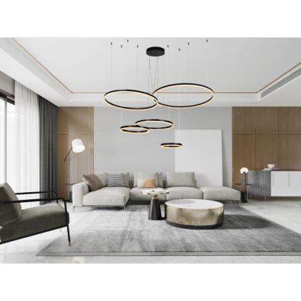 Himmennettävä LED-kattokruunu johdossa LED/220W/230V 3000-6500K halkaisija 100 cm + kauko-ohjaus