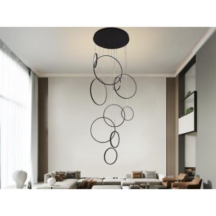 Himmennettävä LED-kattokruunu johdossa LED/290W/230V 3000-6500K halkaisija 60 cm + kauko-ohjaus