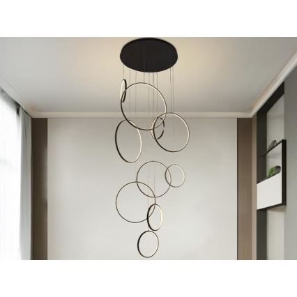 Himmennettävä LED-kattokruunu johdossa LED/290W/230V 3000-6500K halkaisija 60 cm + kauko-ohjaus