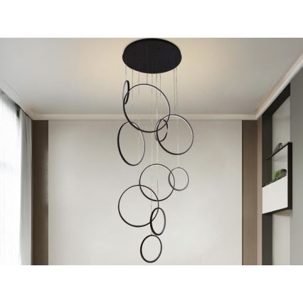 Himmennettävä LED-kattokruunu johdossa LED/290W/230V 3000-6500K halkaisija 60 cm + kauko-ohjaus