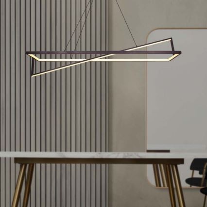 Himmennettävä LED-kattokruunu johdossa LED/45W/230V 3000K 114 cm musta