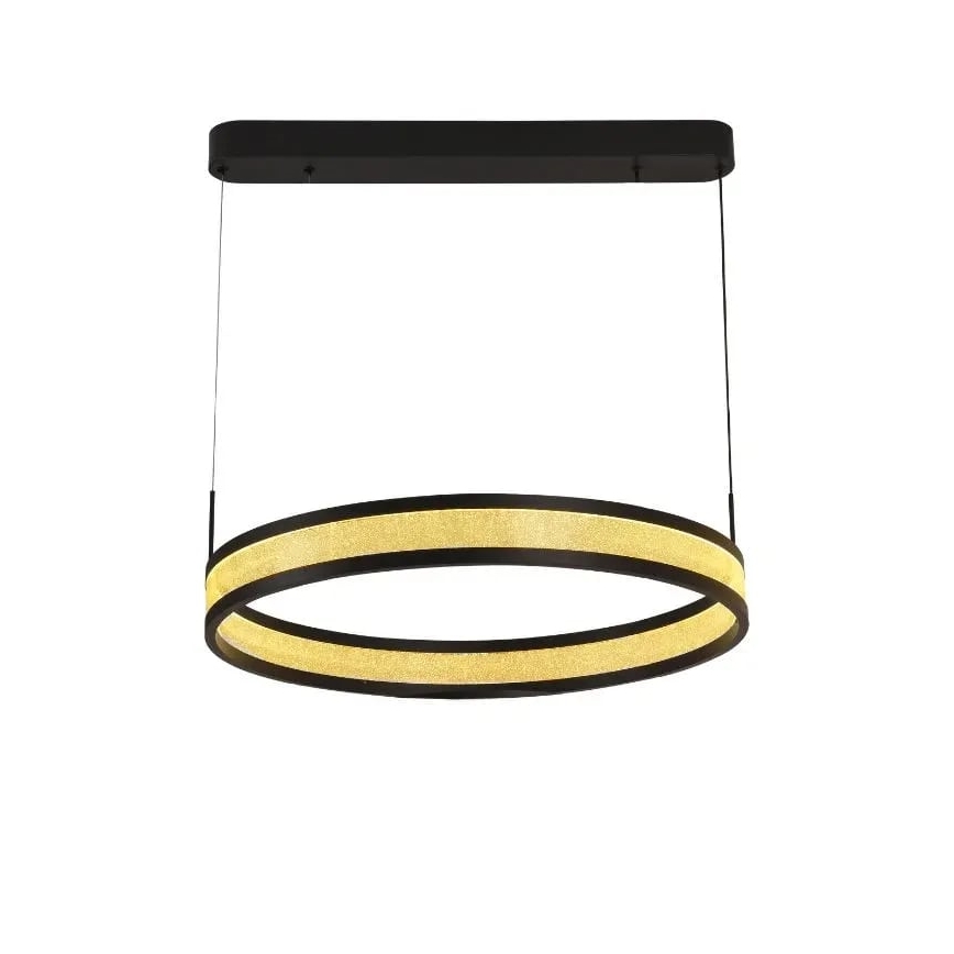 Himmennettävä LED-kattokruunu johdossa LED/45W/230V 3000-6500K halkaisija 60 cm musta + kauko-ohjaus