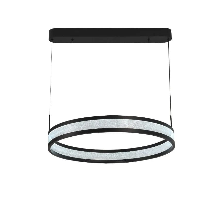 Himmennettävä LED-kattokruunu johdossa LED/45W/230V 3000-6500K halkaisija 60 cm musta + kauko-ohjaus