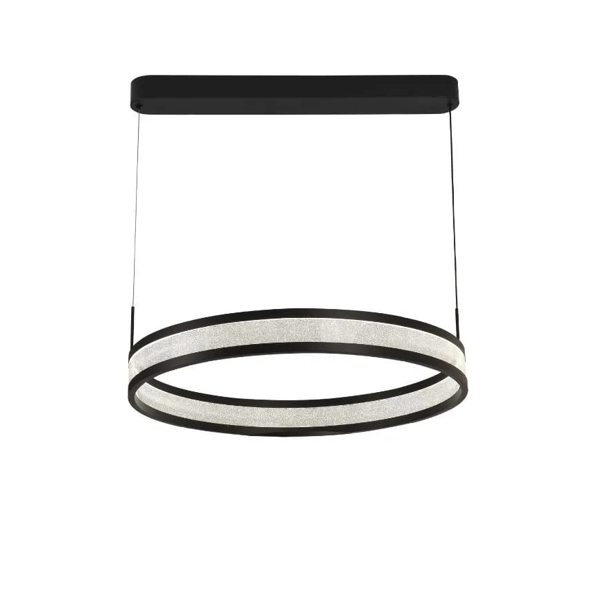 Himmennettävä LED-kattokruunu johdossa LED/45W/230V 3000-6500K halkaisija 60 cm musta + kauko-ohjaus