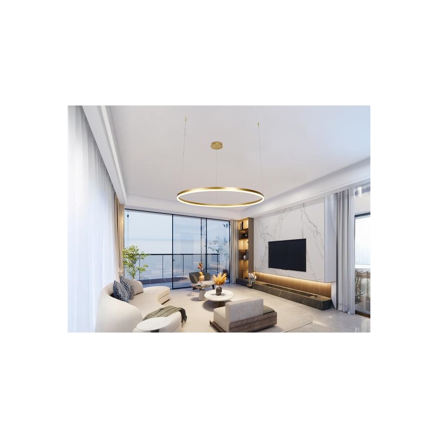 Himmennettävä LED-kattokruunu johdossa LED/55W/230V 3000-6500K halkaisija 80 cm + kauko-ohjaus