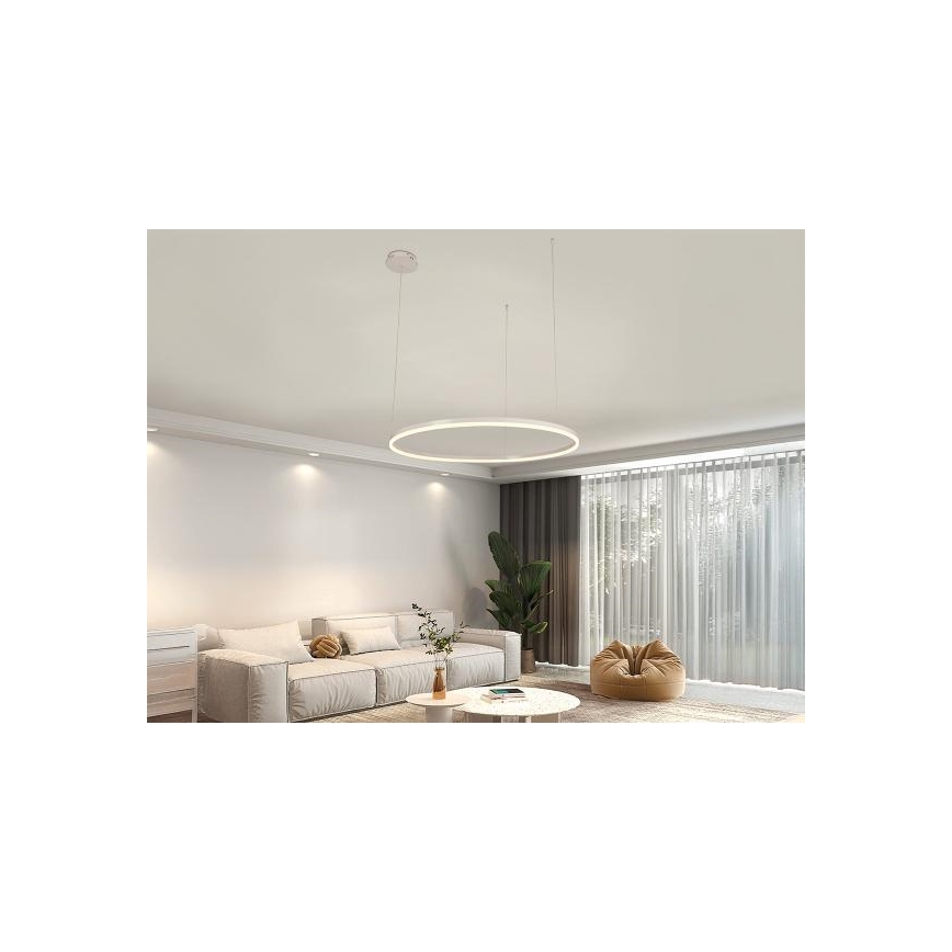 Himmennettävä LED-kattokruunu johdossa LED/55W/230V 3000-6500K halkaisija 80 cm + kauko-ohjaus