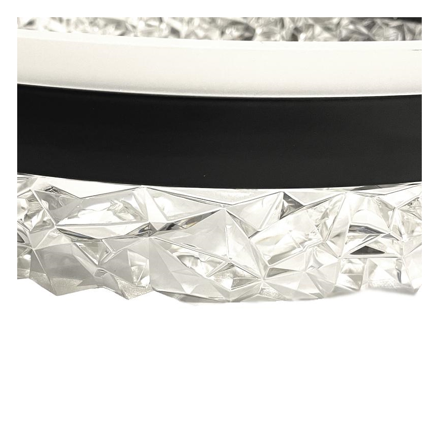 Himmennettävä LED-kattokruunu johdossa LED/80W/230V 3000-6500K musta + kauko-ohjaus