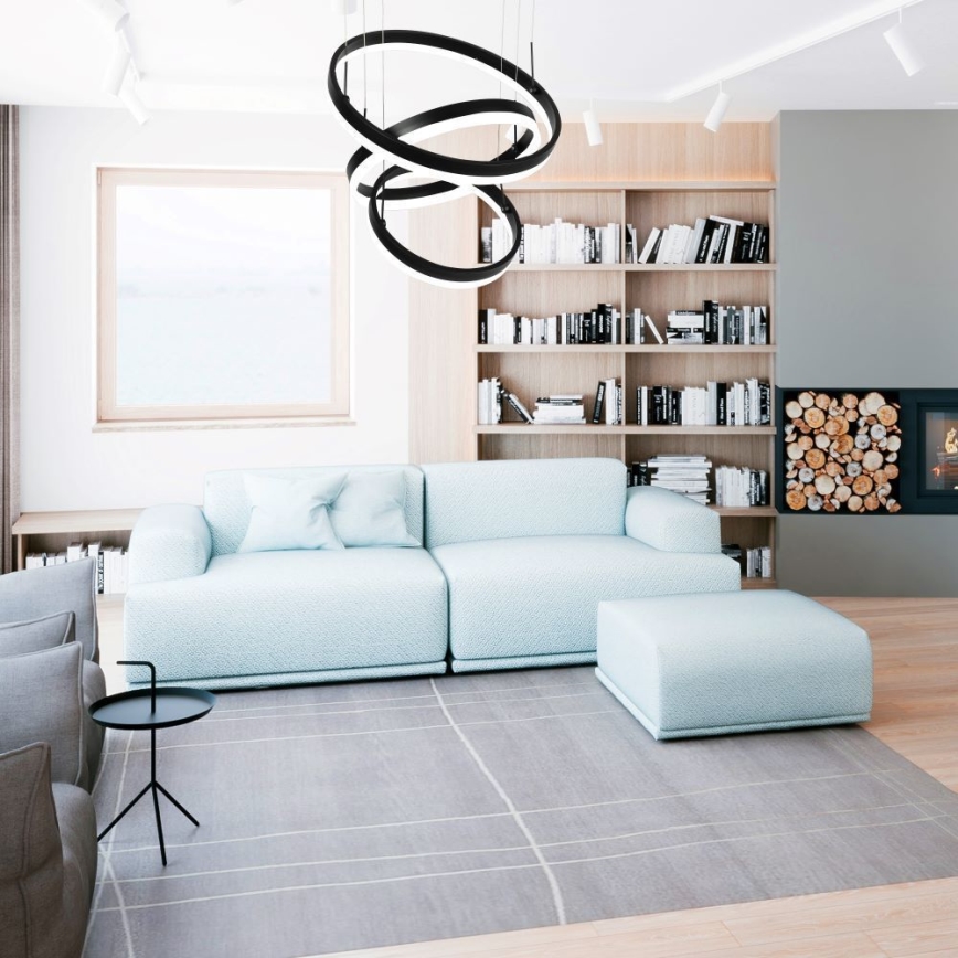 Himmennettävä LED-kattokruunu johdossa LED/86W/230V 3000K musta