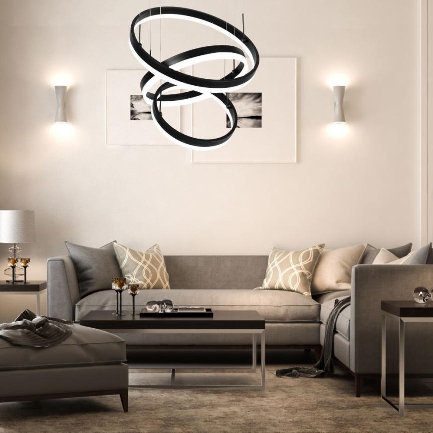 Himmennettävä LED-kattokruunu johdossa LED/86W/230V 3000K musta