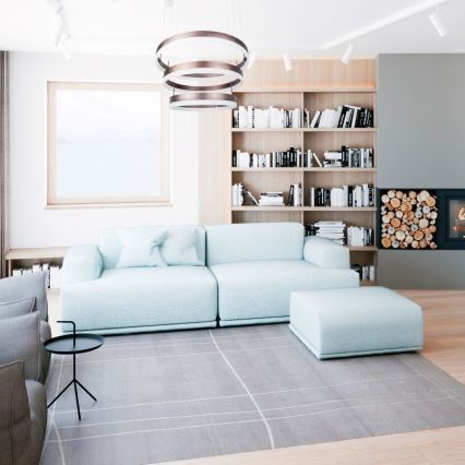 Himmennettävä LED-kattokruunu johdossa LED/86W/230V 3000K ruskea