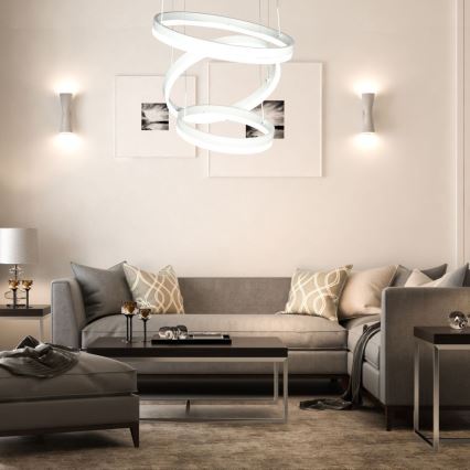 Himmennettävä LED-kattokruunu johdossa LED/86W/230V 3000K valkoinen