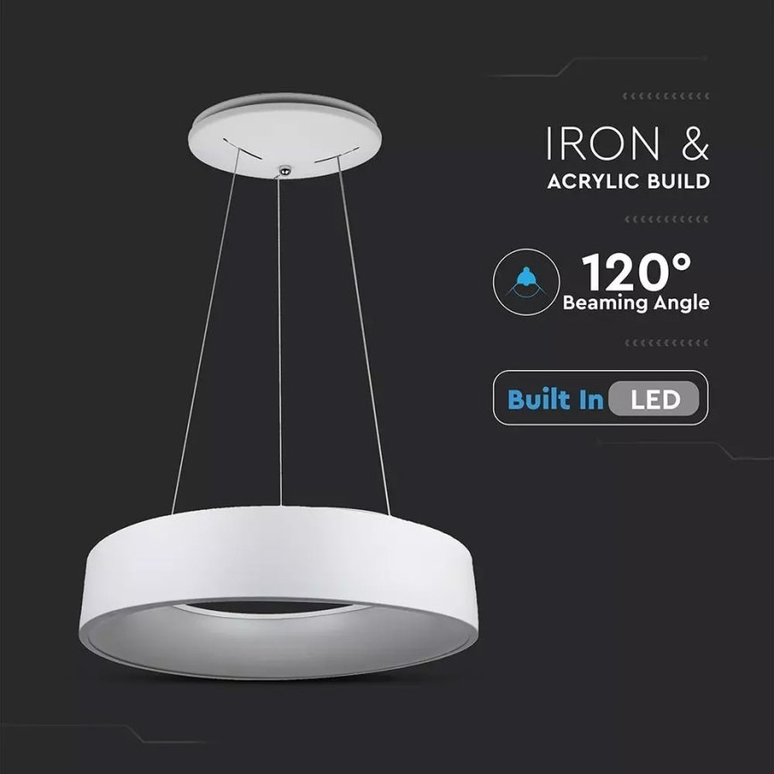 Himmennettävä LED-kattokruunu narussa 1xLED/30W/230V