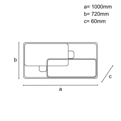 Himmennettävä LED-kattovalaisin 280 W / 230 V, 3000–6500 K + kaukosäädin