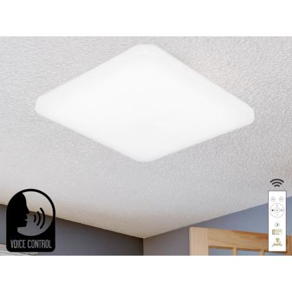 Himmennettävä LED-kattovalaisin ääniohjauksella OPAL LED/48W/230V 2700-6500K valkoinen + kauko-ohjaus