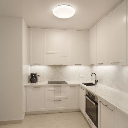 Himmennettävä LED-kattovalaisin HEX LED/72W/230V 3000-6000K halkaisija 50 cm valkoinen + kaukosäädin