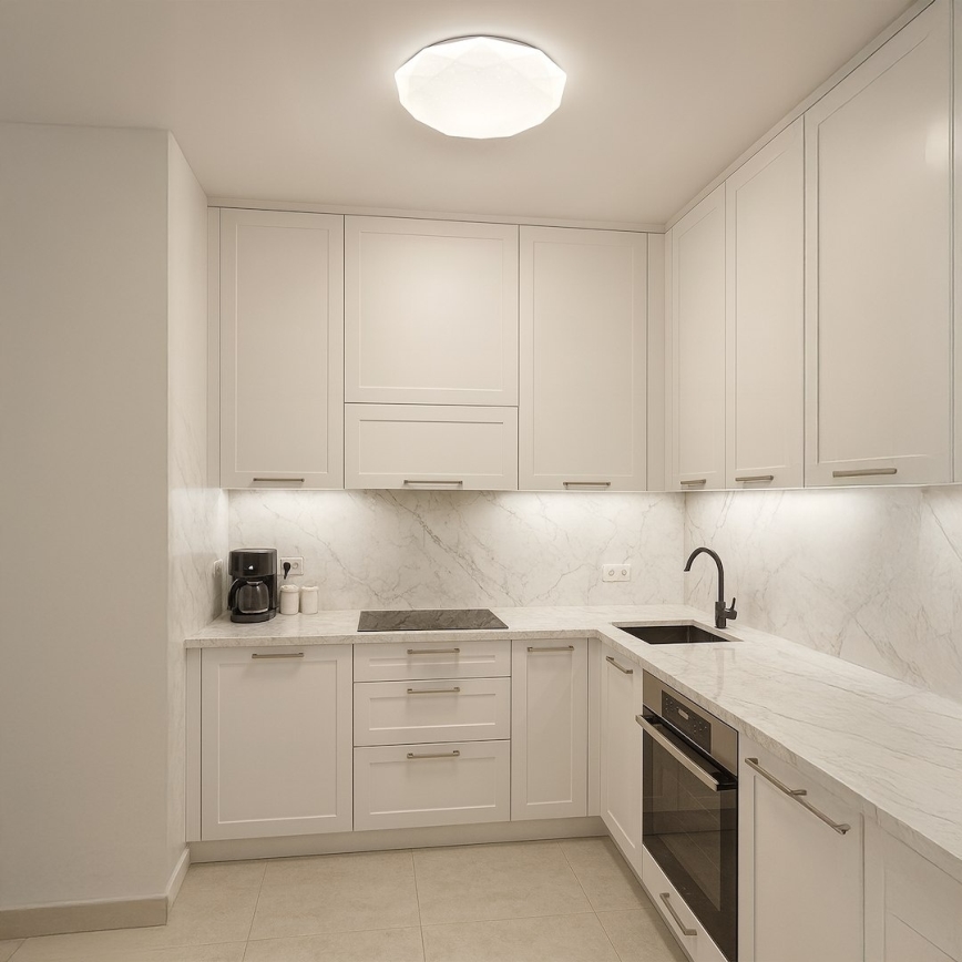 Himmennettävä LED-kattovalaisin HEX LED/72W/230V 3000-6000K halkaisija 50 cm valkoinen + kaukosäädin