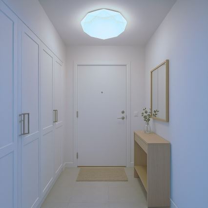 Himmennettävä LED-kattovalaisin HEX LED/72W/230V 3000-6000K halkaisija 50 cm valkoinen + kaukosäädin