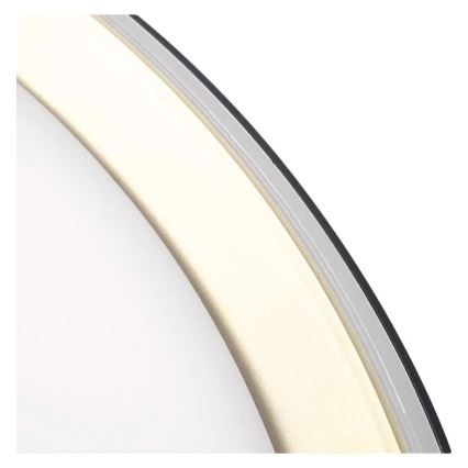 LED-himennettävä kattovalaisin ILVI LED/30W/230V 2700-6500K Ø 40 cm musta/messinki + kaukosäädin