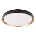 Himmennettävä LED-kattovalaisin ILVI LED/45W/230V 2700-6500K halkaisija 50 cm musta/beige + kaukosäädin