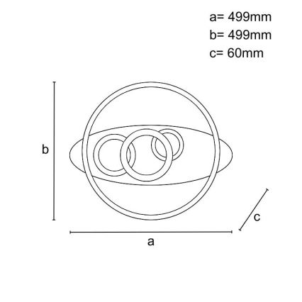Himmennettävä LED-kattovalaisin LED/105W/230V 3000-6500K + kaukosäädin