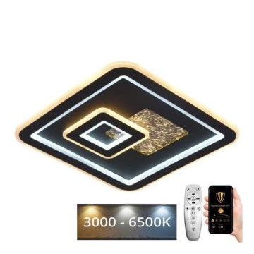 Himmennettävä LED-kattovalaisin LED/110W/230V 3000-6500K musta + kauko-ohjaus