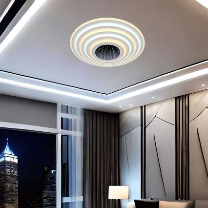 Himmennettävä LED-kattovalaisin LED/125W/230V 3000-6500K halkaisija 50 cm + kauko-ohjaus